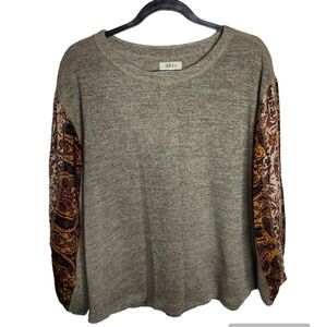 Style & Co multimedia sweater, paisley, size S